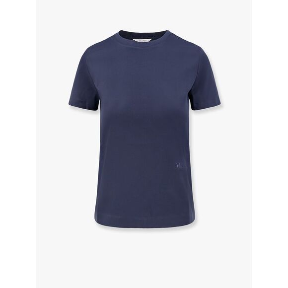 Max Mara Women Nerina Cotton T-Shirt With Max Mara Embroidery